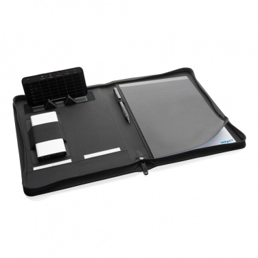 Logotrade promotional product image of: Impact Aware™ deluxe 300D tech portfolio with zipper