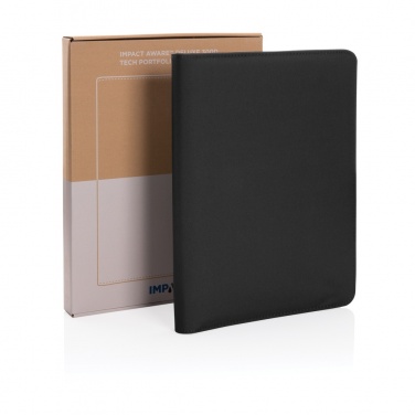 Logotrade business gift image of: Impact Aware™ deluxe 300D tech portfolio with zipper