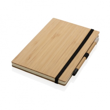 Logotrade advertising product picture of: Bamboo notebook and infinity pencil set