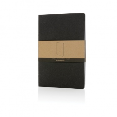 Logo trade advertising products image of: Salton A5 GRS certified recycled paper notebook