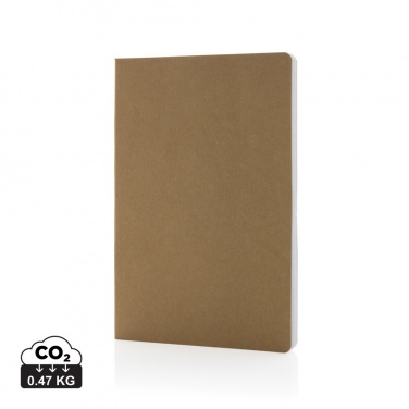 Logo trade promotional merchandise photo of: Salton A5 GRS certified recycled paper notebook