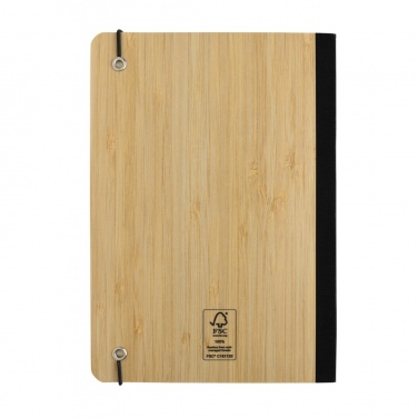 Logo trade business gift photo of: Scribe bamboo A5 Notebook