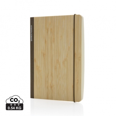 Logo trade promotional merchandise photo of: Scribe bamboo A5 Notebook