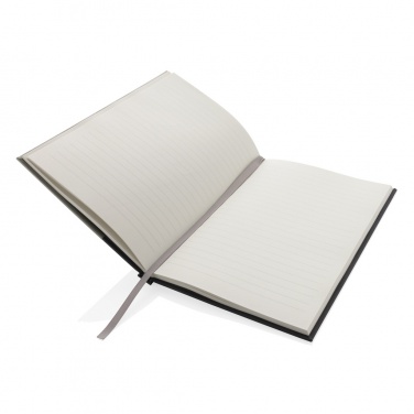 Logo trade advertising products picture of: Words GRS certified RPET & Kraft A5 notebook