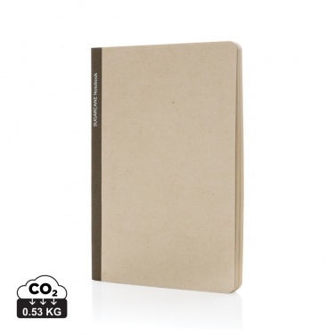 Logo trade promotional giveaways picture of: Stylo Sugarcane paper A5 Notebook