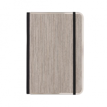 Logo trade promotional merchandise image of: Treeline A5 wooden cover deluxe notebook