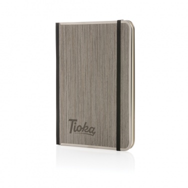 Logotrade promotional gift picture of: Treeline A5 wooden cover deluxe notebook