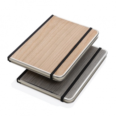 Logotrade promotional item image of: Treeline A5 wooden cover deluxe notebook