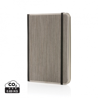 Logotrade promotional merchandise photo of: Treeline A5 wooden cover deluxe notebook