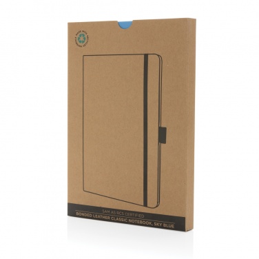 Logo trade promotional products image of: Sam A5 RCS certified bonded leather classic notebook