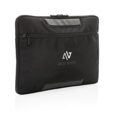 Logotrade promotional item image of: Swiss Peak AWARE™ RPET Voyager 15.6" laptop sleeve