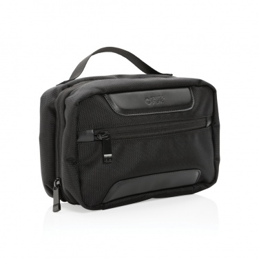 Logo trade promotional giveaways image of: Swiss Peak AWARE™ RPET Voyager toiletry bag