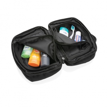 Logo trade promotional giveaways picture of: Swiss Peak AWARE™ RPET Voyager toiletry bag