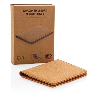 Logotrade corporate gift picture of: Cork secure RFID passport cover