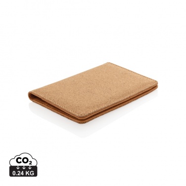 Logo trade promotional gifts image of: Cork secure RFID passport cover