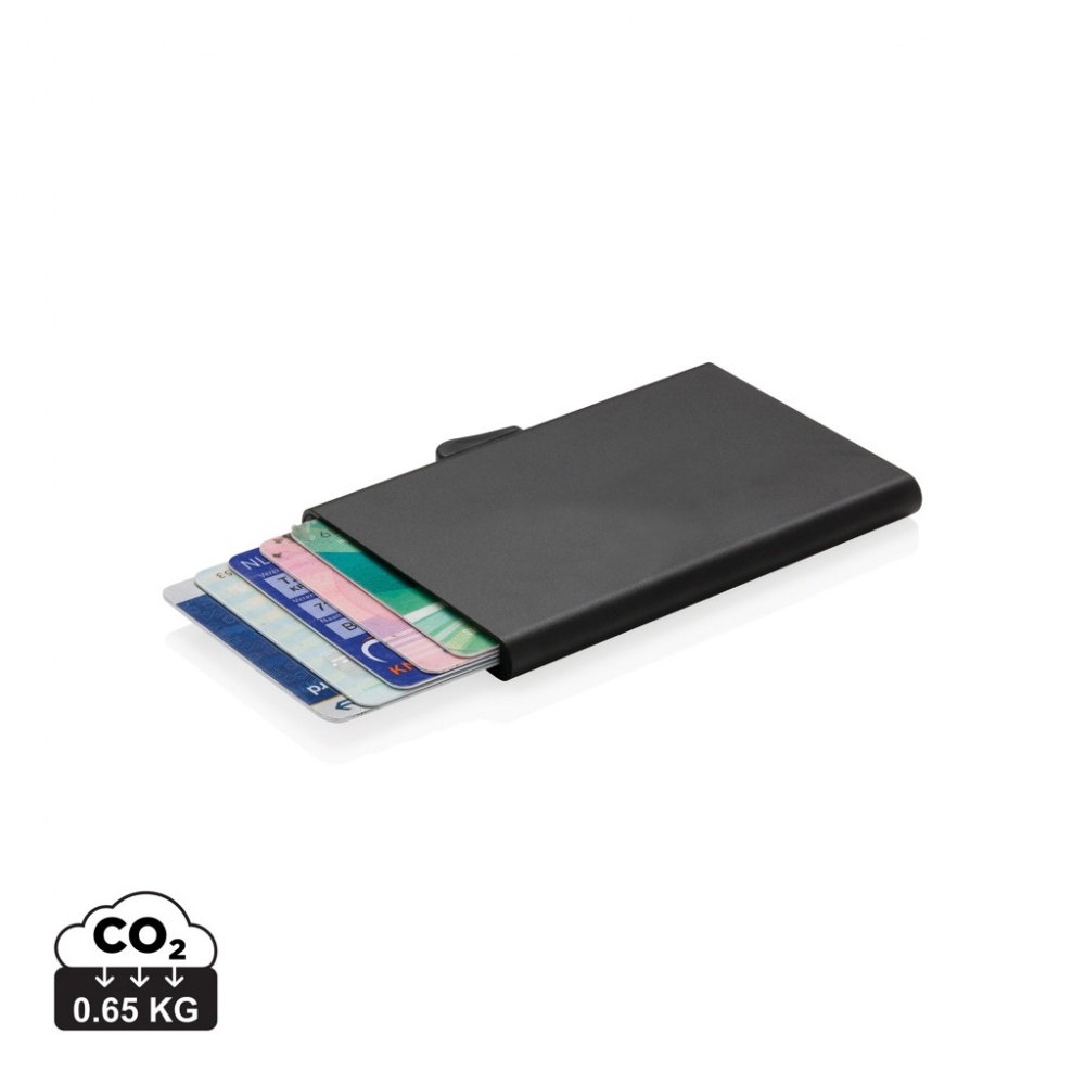 Logo trade business gifts image of: C-Secure aluminium RFID card holder