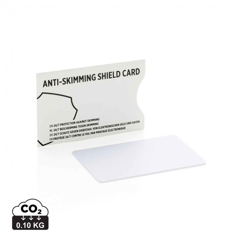 Logotrade promotional gift image of: Anti-skimming RFID shield card with active jamming chip