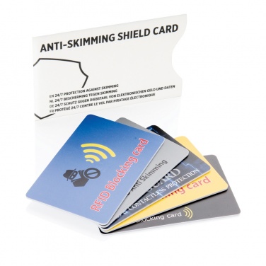 Logo trade advertising products picture of: Anti-skimming RFID shield card with active jamming chip