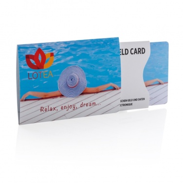 Logo trade promotional products image of: Anti-skimming RFID shield card with active jamming chip