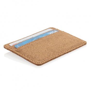 Logo trade promotional giveaways image of: Cork secure RFID slim wallet