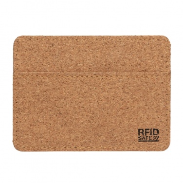 Logo trade promotional merchandise picture of: Cork secure RFID slim wallet