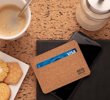 Logotrade promotional giveaway picture of: Cork secure RFID slim wallet