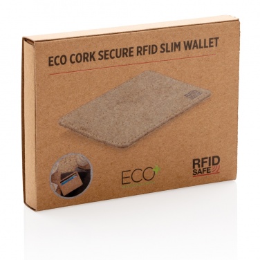 Logo trade promotional product photo of: Cork secure RFID slim wallet