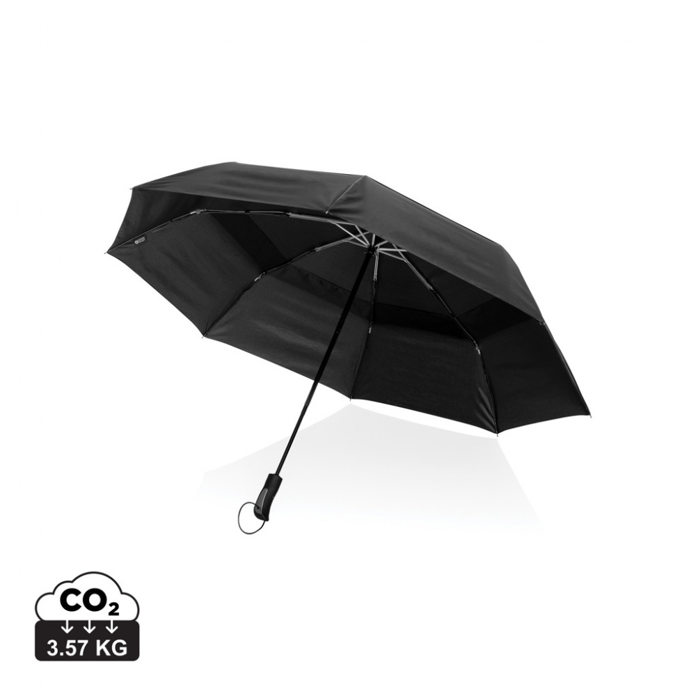 Logo trade promotional merchandise image of: Swiss Peak Aware™ Tornado 27” pocket storm umbrella