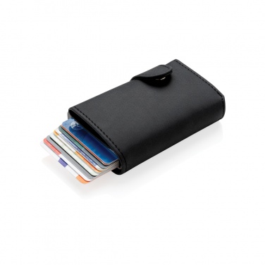 Logotrade promotional product image of: Standard aluminium RFID cardholder with PU wallet