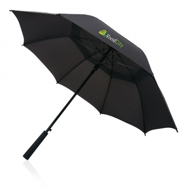 Logo trade business gifts image of: Swiss peak AWARE™ Tornado 23” storm umbrella