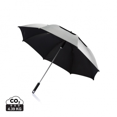 Logo trade promotional items image of: 27” Hurricane storm umbrella