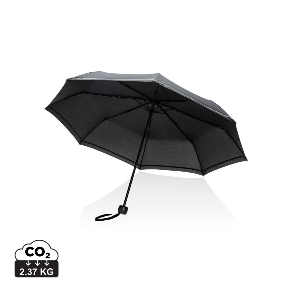 Logotrade corporate gift image of: 20.5"Impact AWARE™ RPET 190T pongee mini reflective umbrella