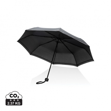 Logo trade advertising product photo of: 20.5"Impact AWARE™ RPET 190T pongee mini reflective umbrella