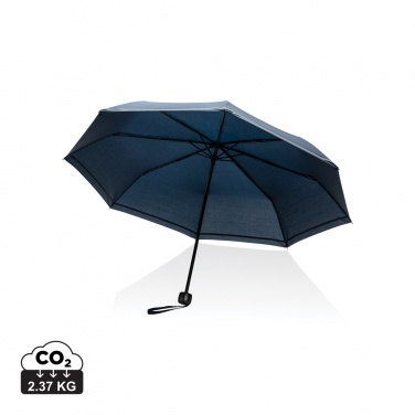 Logotrade promotional item image of: 20.5"Impact AWARE™ RPET 190T pongee mini reflective umbrella