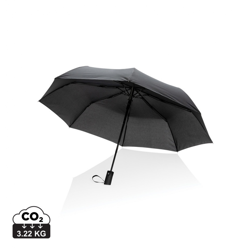 Logo trade promotional merchandise photo of: 21" Impact AWARE™ RPET 190T mini auto open umbrella