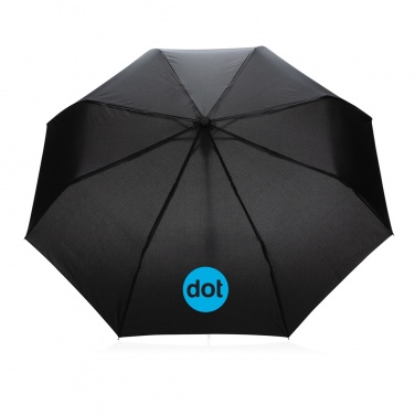 Logo trade promotional product photo of: 21" Impact AWARE™ RPET 190T mini auto open umbrella