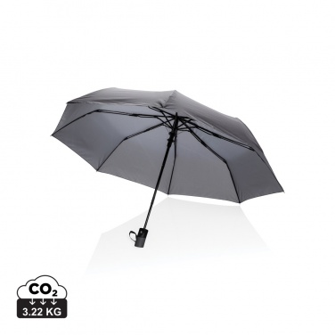 Logo trade promotional item photo of: 21" Impact AWARE™ RPET 190T mini auto open umbrella