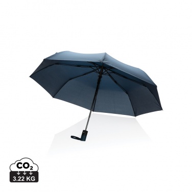 Logo trade promotional merchandise picture of: 21" Impact AWARE™ RPET 190T mini auto open umbrella