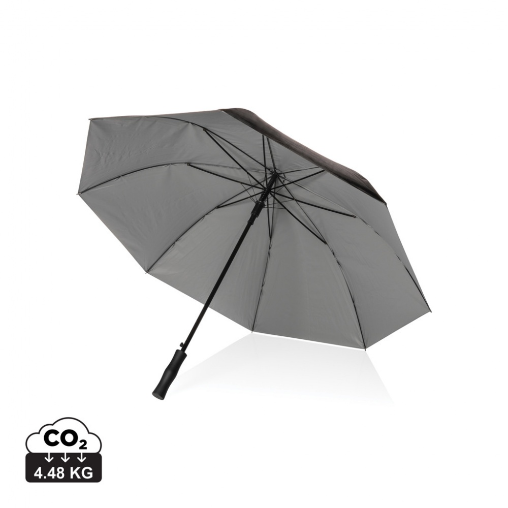 Logotrade promotional item image of: 27" Impact AWARE™ RPET 190T dual colour auto open umbrella