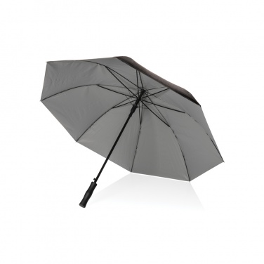 Logo trade promotional item photo of: 27" Impact AWARE™ RPET 190T dual colour auto open umbrella