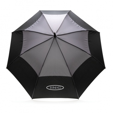 Logo trade advertising products image of: 27" Impact AWARE™ RPET 190T auto open stormproof umbrella