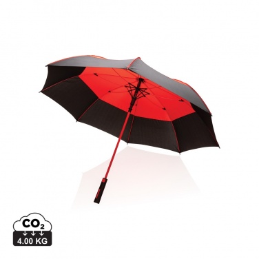 Logo trade promotional products image of: 27" Impact AWARE™ RPET 190T auto open stormproof umbrella