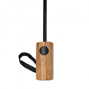 Logo trade promotional item photo of: Kaycey 21" AWARE™ RPET Acacia wood mini auto open umbrella