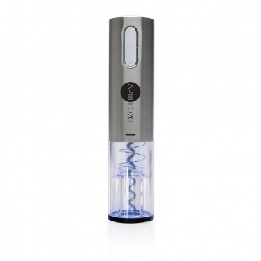 Logo trade promotional giveaways image of: Electric wine opener - USB rechargeable