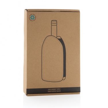 Logo trade promotional giveaways image of: Vino AWARE™ RPET wine cooler sleeve