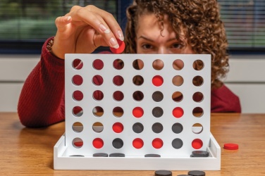 Logo trade promotional item photo of: Connect four wooden game