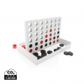 Connect four wooden game, white