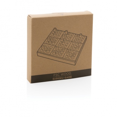 Logo trade corporate gifts image of: Wooden Sudoku game