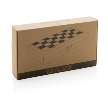 Logo trade promotional giveaways picture of: Deluxe 3-in-1 boardgame in box