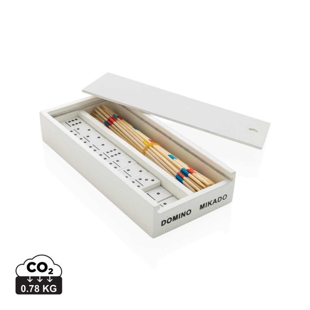 Logotrade promotional merchandise picture of: Deluxe mikado/domino in wooden box